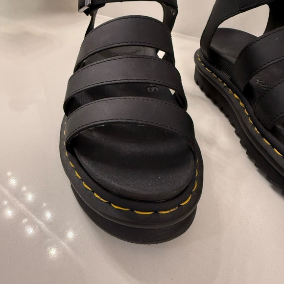 Dr. Martens Blaire Hydro Leather Gladiator Sandals, size 38 (US 7) - Picture 3 of 7